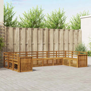 Set divani 10 pcs Naturale Legno di Acacia Massello 3375554