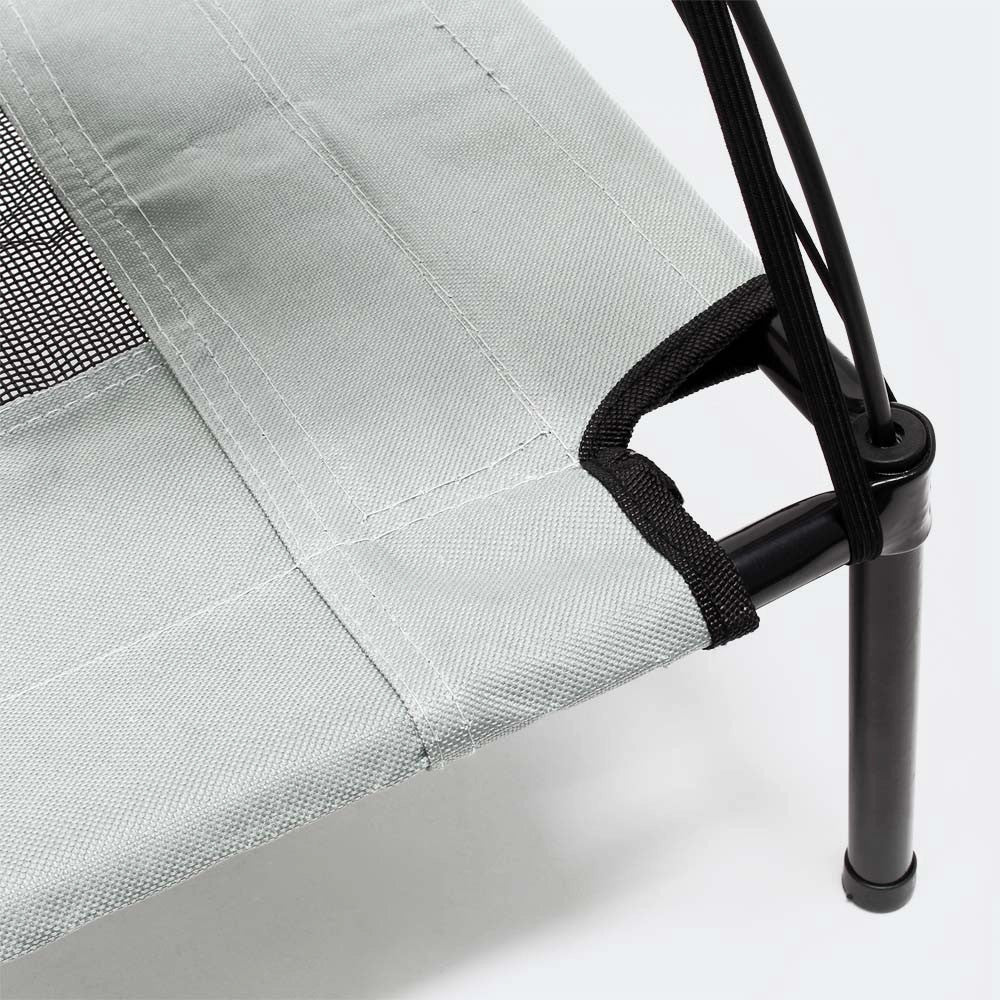 Lettino per cani 60 cm 15 kg max letto rialzato protezione solare S relax grigio 16_0000527