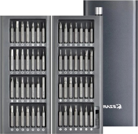 Kit di attrezzi per riparazioni 57 in 1 per elettronica con set di chiavi per smartphone e tablet in blu scuro