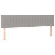 Testiera | Testata Grigio Chiaro 160x5x78/88 cm in Tessuto