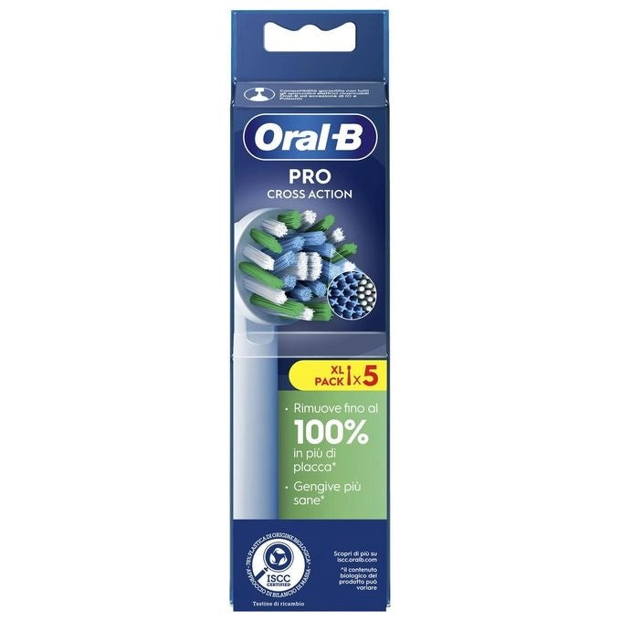 Oral-B CrossAction Testine Di Ricambio Pro Cross Action, 5 Testine
