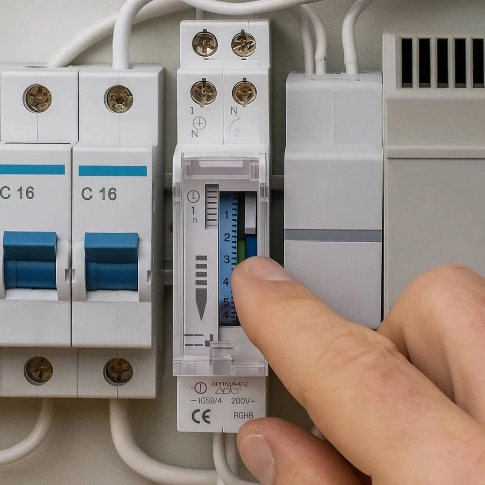 Interruttore orario analogico bravo 93003222 per guida din