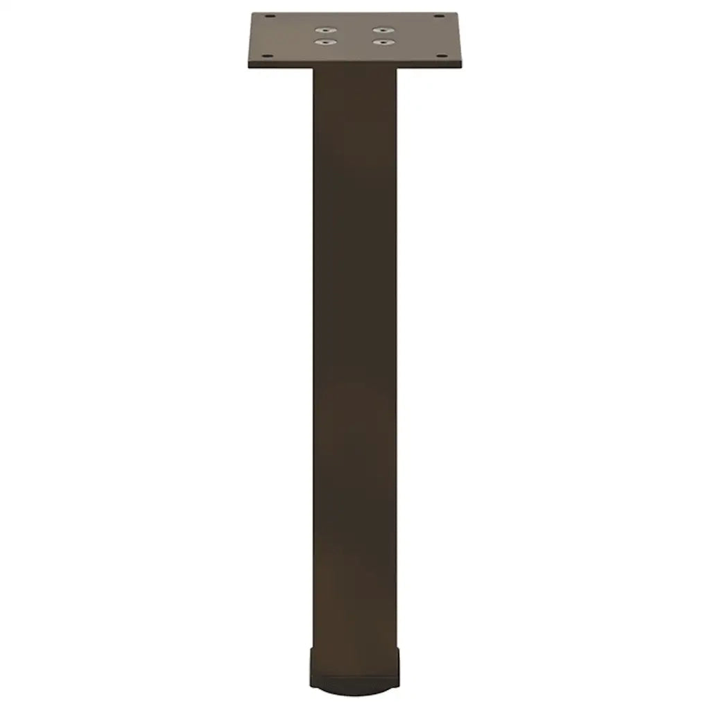 Gambe per Tavolino da CaffÃ¨ 4 pz Acciaio Naturale 30-32 cm Acciaio