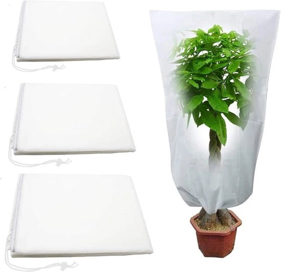 Coperture di Protezione per Piante per l'inverno - 4 pezzi 120x80cm - Impermeabili e Leggere Giacche di Fleece Resistenti al Gelido