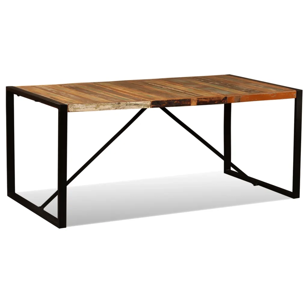 Tavolo da Pranzo | Tavolo da cucina in Legno Massello di Recupero 180 cm