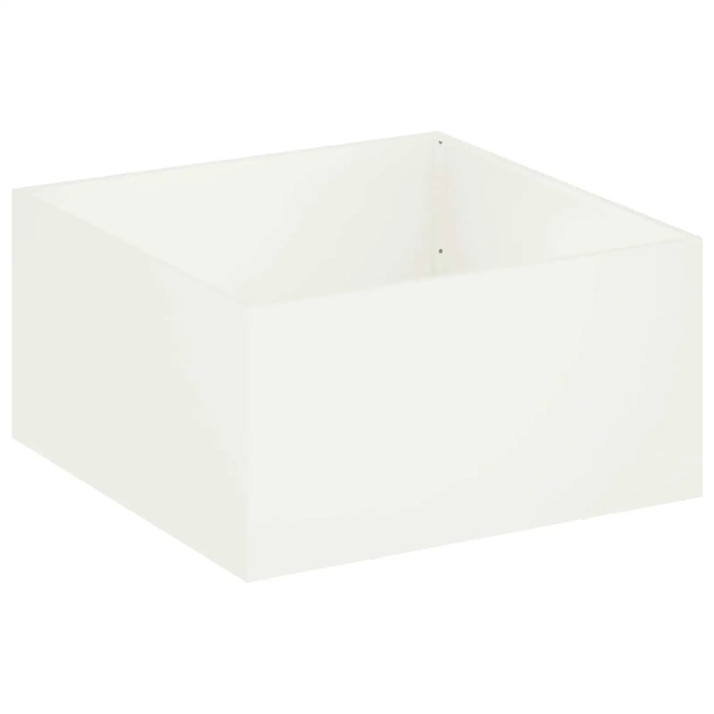Vaso da giardino Bianco 100 x 100 x 40 cm 8005122