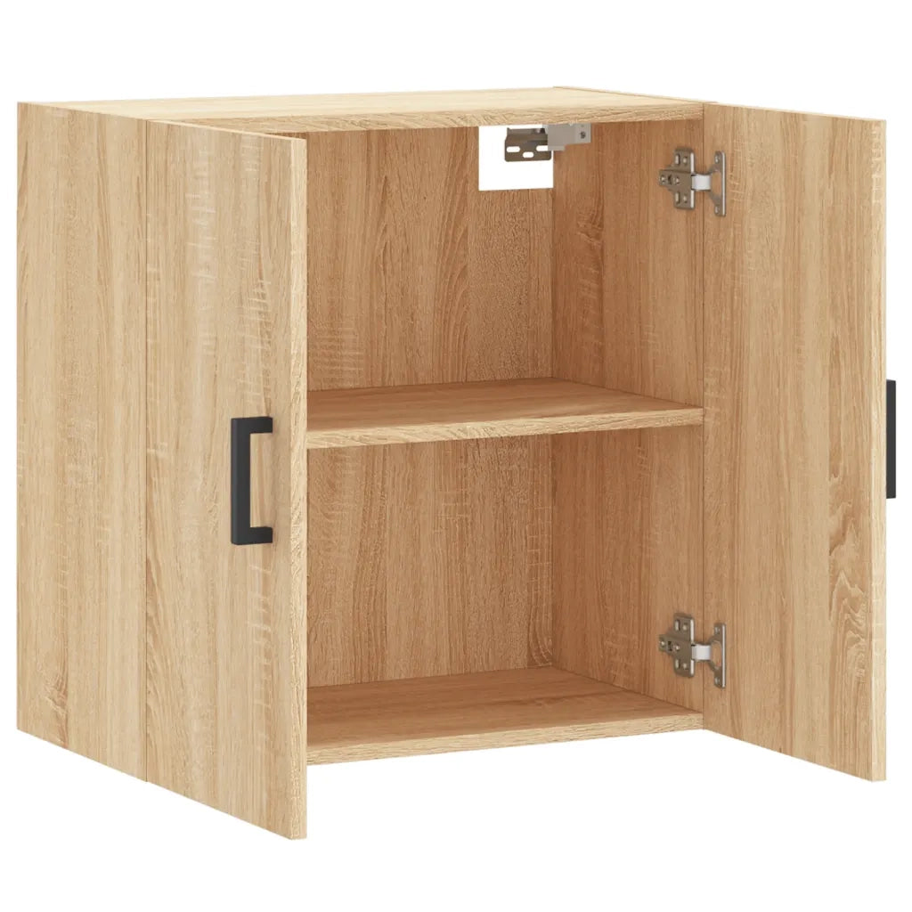 Mobiletto a parete Sonoma in rovere 60 x 31 x 60 cm grande capacità legno composito beige 02_0048804