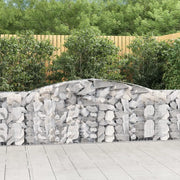 Cesti Gabbioni ad Arco 15 pz 400x30x100/120 cm Ferro Zincato 3146875