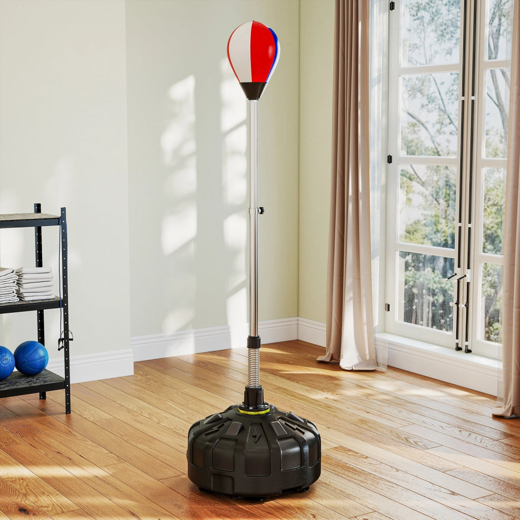 Sacco da boxe su piede con base zavorrata ¨C zephmum ¨C 48x48x147 cm nero