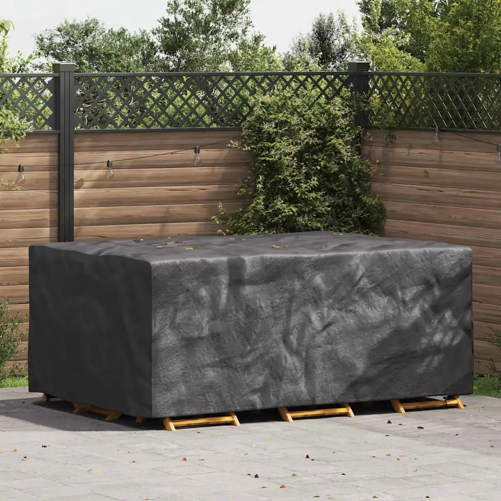 vidaXL Copertura per mobili da esterno Nero 220 x 150 x 85 cm 210D