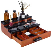 Organizzatore per profumi in legno con 3 livelli