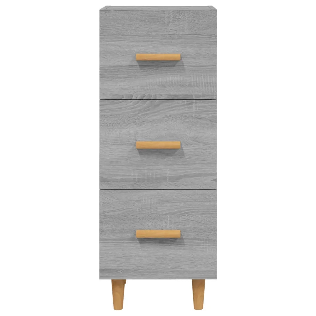 Credenza Grigio Sonoma 34,5x34x90 cm in Legno Multistrato cod mxl 25976