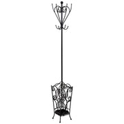 Appendiabiti in metallo con 4 ganci 35x35x181h cm.