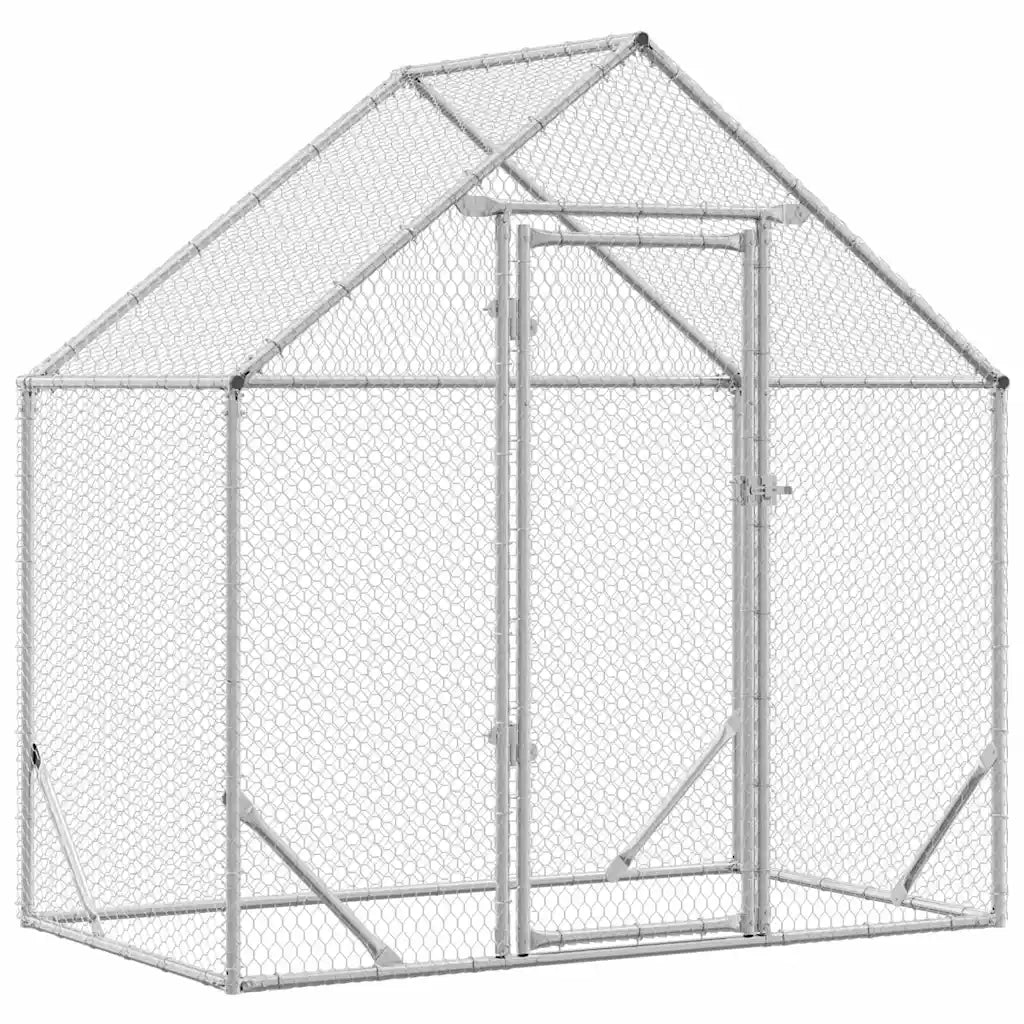 Gabbia per polli Argento 170 x 100 x 177 cm Acciaio zincato 42023408