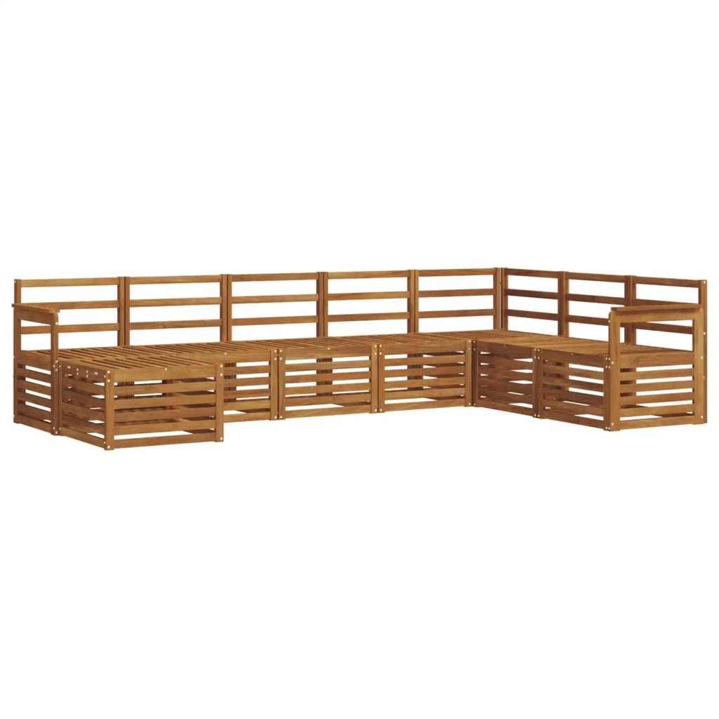 Set di divani da esterno 8 pcs Naturale