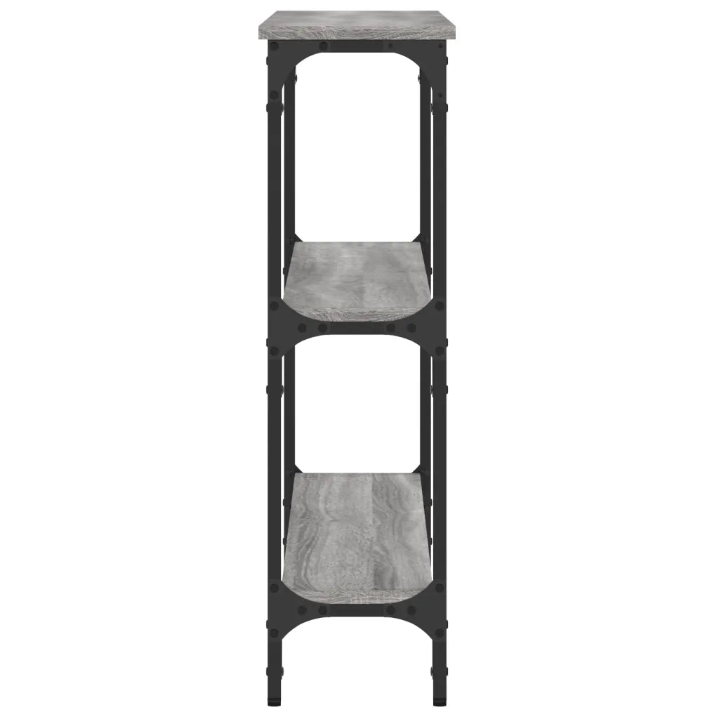 Tavolino Consolle | Tavolo d'Ingresso Grigio Sonoma 100x22,5x75cm Legno Multistrato