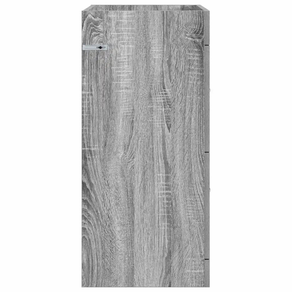 Mobiletto da Bagno Sotto Lavabo Sonoma grigio 56 x 37,5 x 81 cm