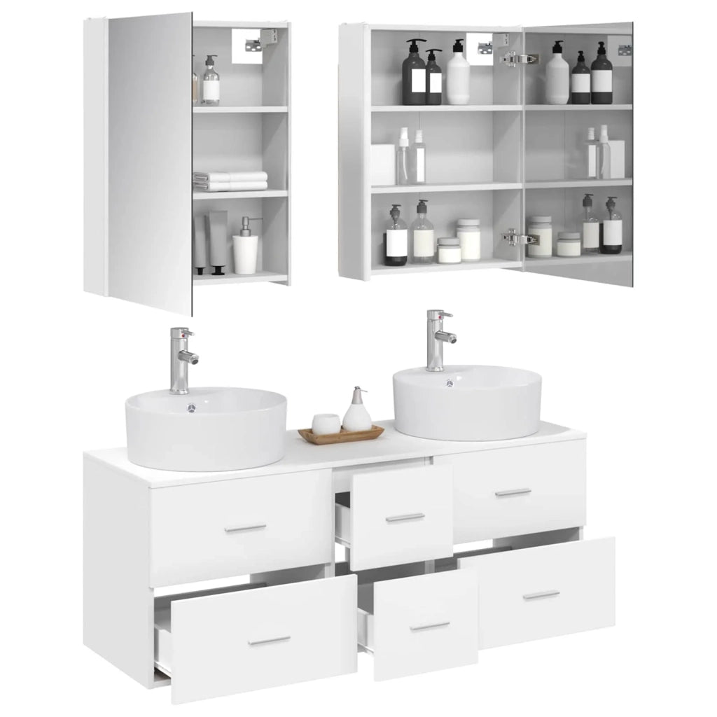 Set di mobili per il bagno 5 pcs Bianco 3406927