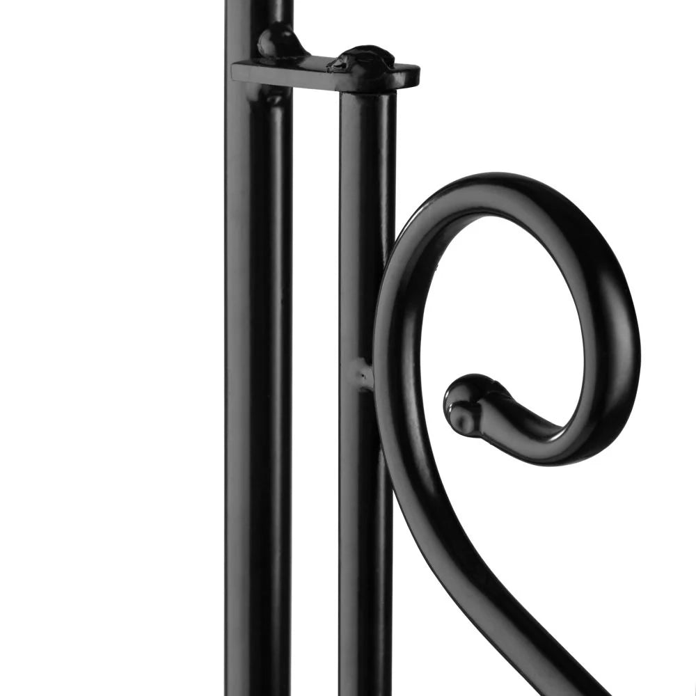 Mensola per piante a 3 ripiani in mosaico 114 cm nero/bianco 2208298