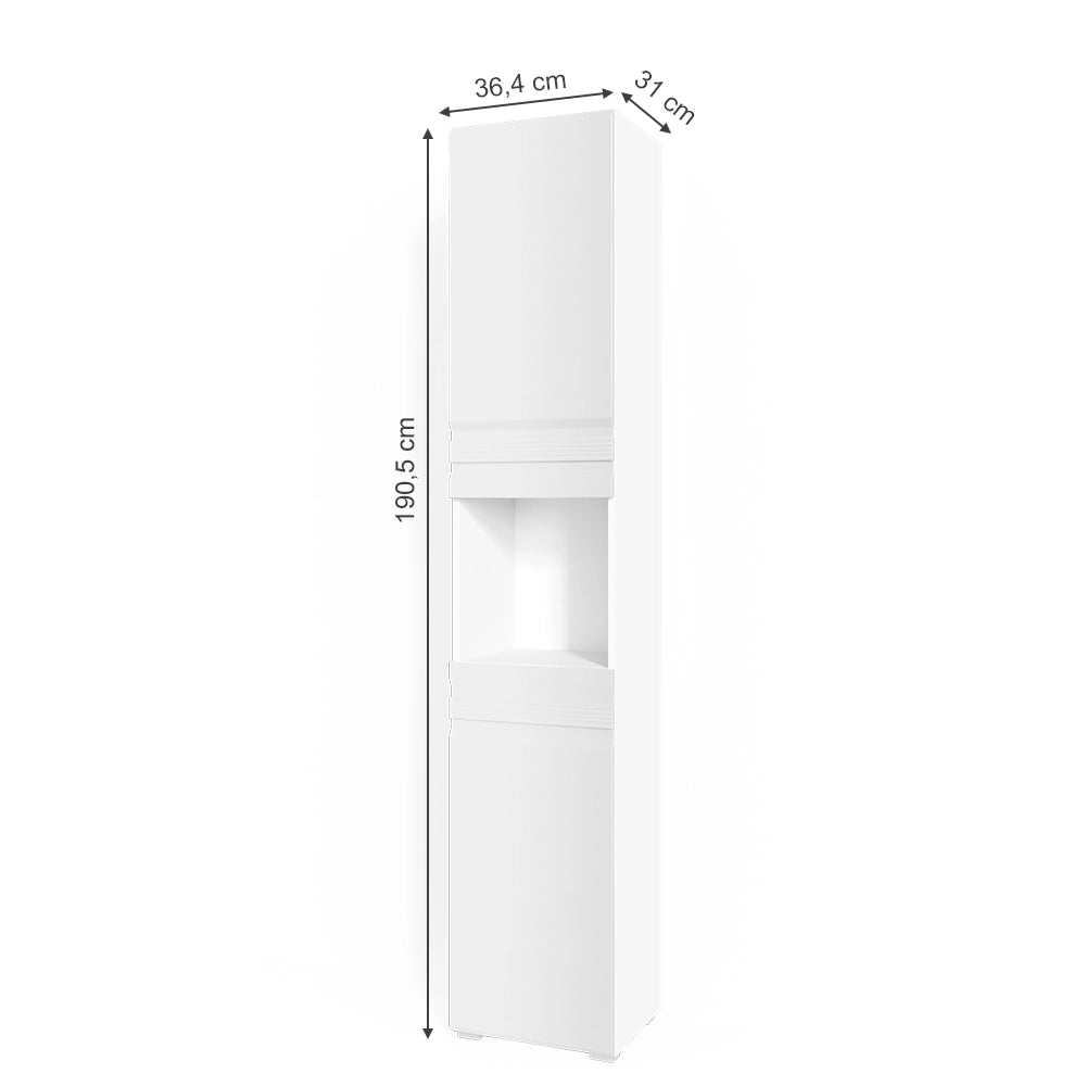 Vicco Mobile bagno alto Bianco 36.4 x 190.5 cm