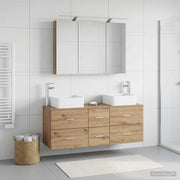Set di mobili per il bagno 4 pz Rovere Artigianale 3406782