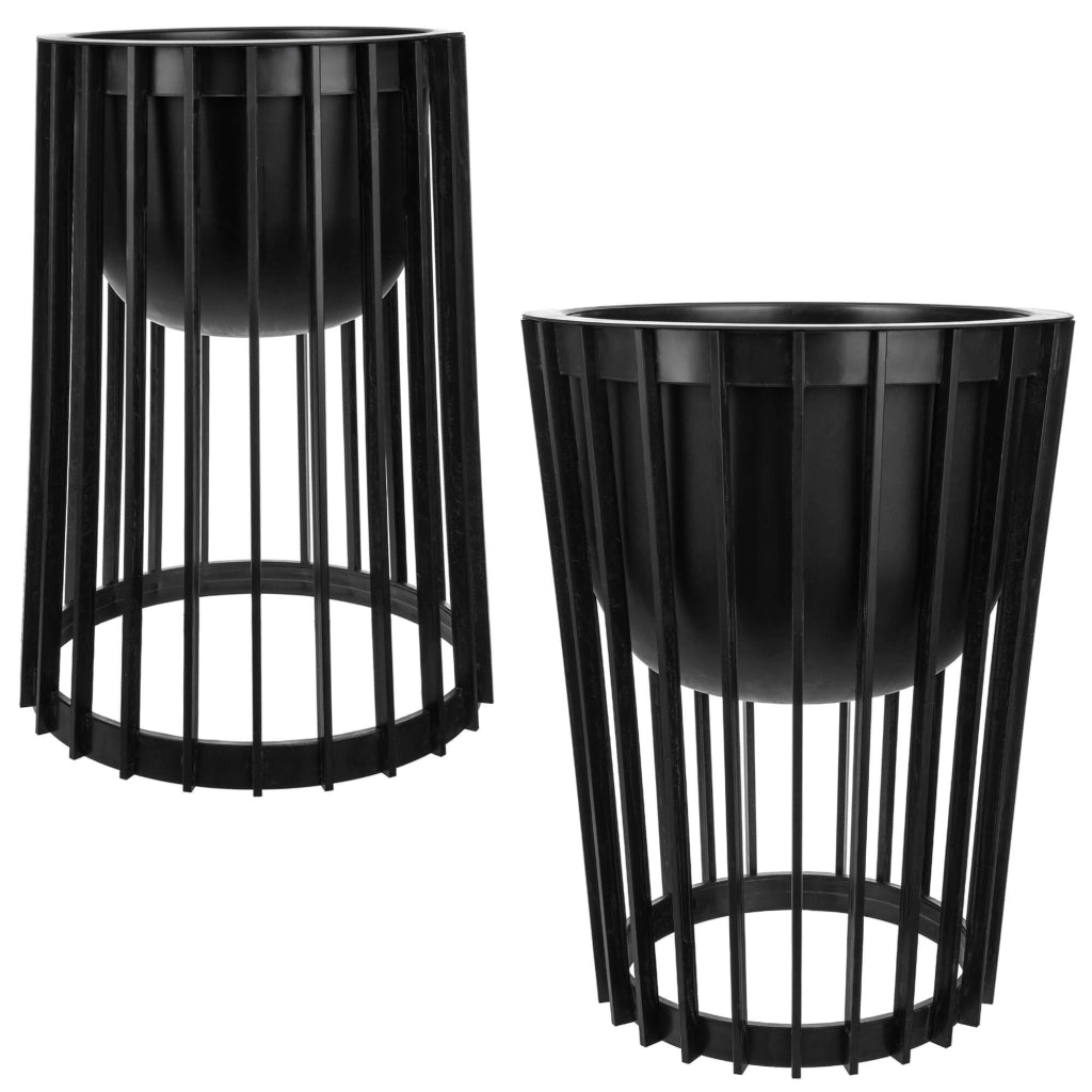 Supporto per fiori bifacciale KADAX Loft, nero, 53,5 cm + 2 inserti