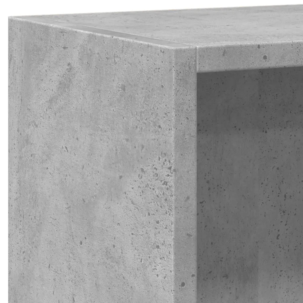 Libreria Grigio Cemento 60x24x76 cm in Legno Multistrato 800859