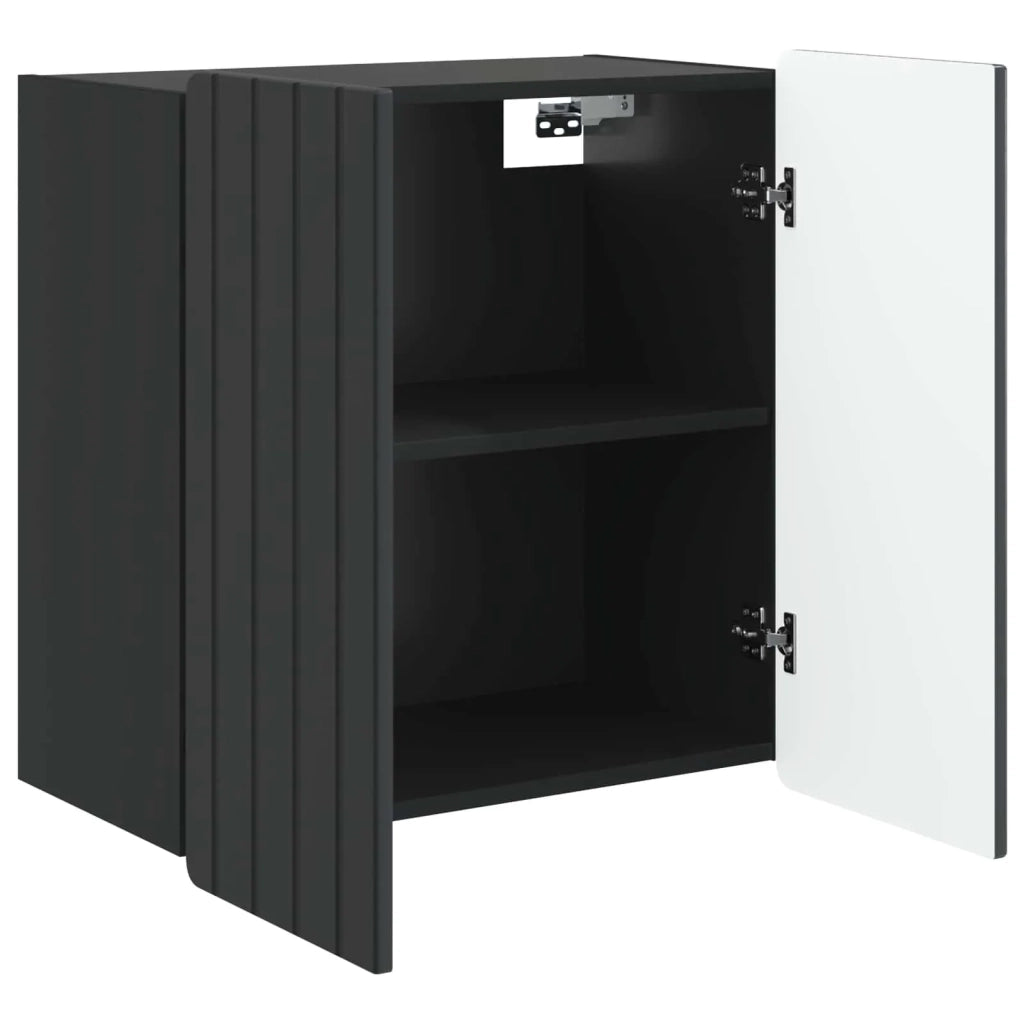 Mobiletto a muro Nero 59 x 31 x 64 cm Legno ingegnerizzato 898236