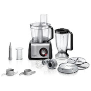 Bosch MC812M814 robot da cucina 1250 W 3,9 L Nero, Acciaio inox, Trasparente