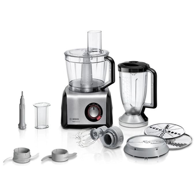 Bosch MC812M814 robot da cucina 1250 W 3,9 L Nero, Acciaio inox, Trasparente