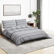 Set Copripiumino Grigio 200x200 cm in Cotone 136433