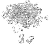 Punti di chiusura per gioielli 200 pezzi - Punti di chiusura aperti - Foderi per gioielli - Conchiglie per gioielli - Per accessori di gioielli - Acciaio inossidabile 8 mm x 4 mm - Accessori per gioielli