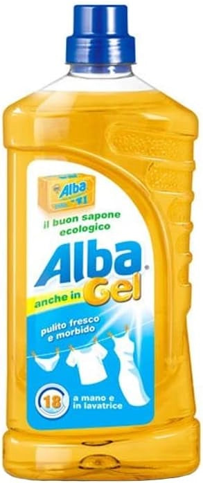 SET 3 ALBA GEL SAPONE ECOLOGICO PER BUCATO IN FORMATO DA 1LT 18 LAVAGGI