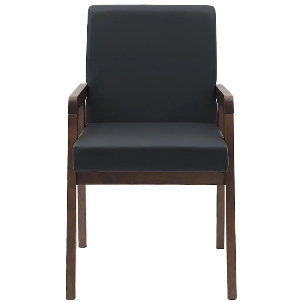 Sedie da Pranzo con Cuscini 2pz Marrone Legno Massello di Hevea