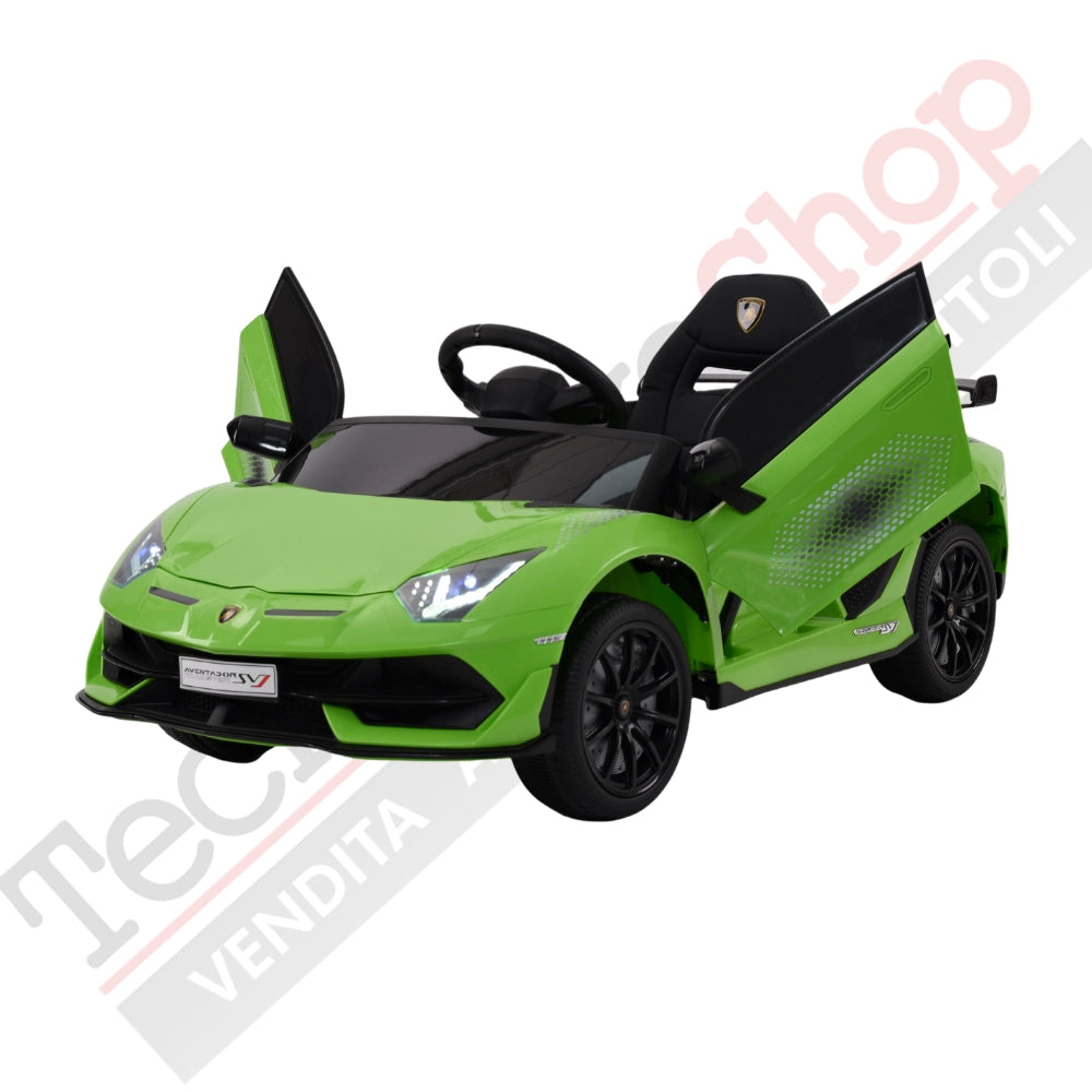 Tecnobike Shop - Auto Elettrica Per Bambini Lamborghini Svj Small 12V-Verde