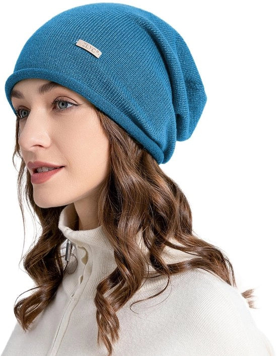 Cappello in Kasjmier - Zona di Cappuccio Stretta - Materiale: Kasjmier - Dimensione Unica - Ideale per Attività All'Aperto - Lavaggio a Mano/Stomacature