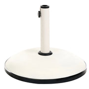 Base per ombrellone in cemento Bianco 23 kg Portaombrellone da esterno rotondo