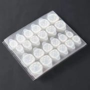 Stickers per unghie falsi a doppia faccia - 10 fogli - trasparenti - plastica - ambientalmente friendly - alta viscosità
