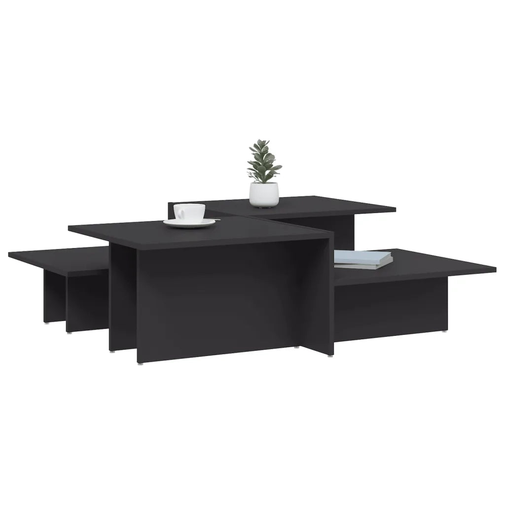 Tavolini da Salotto 2 pz Grigi in Legno Multistrato 3216151