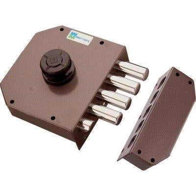 SERRATURA LEGNO APPLICARE 30611 MOTTURA  C.POMPA M4+SCR +POMOLO E.MM 63 SX