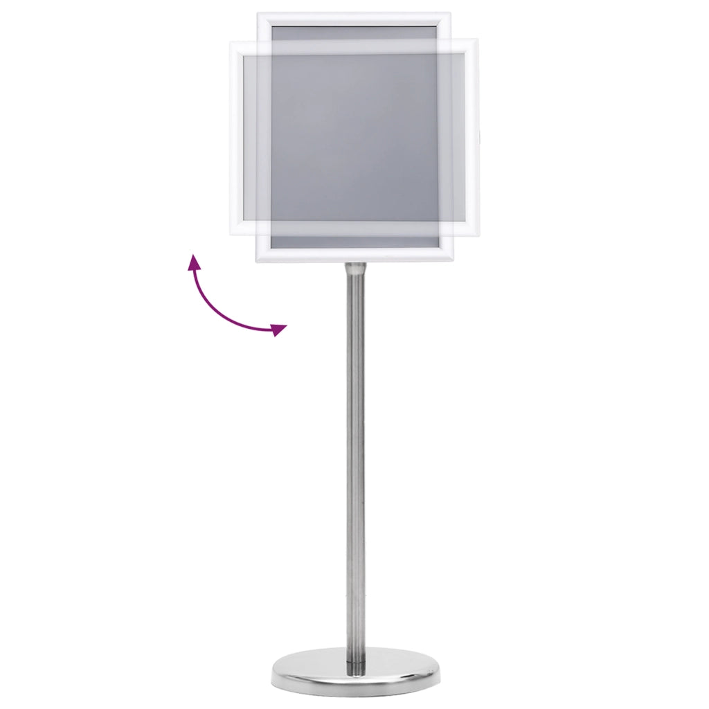 A4 Supporti per Poster 2 pz Argento Acciaio Inossidabile