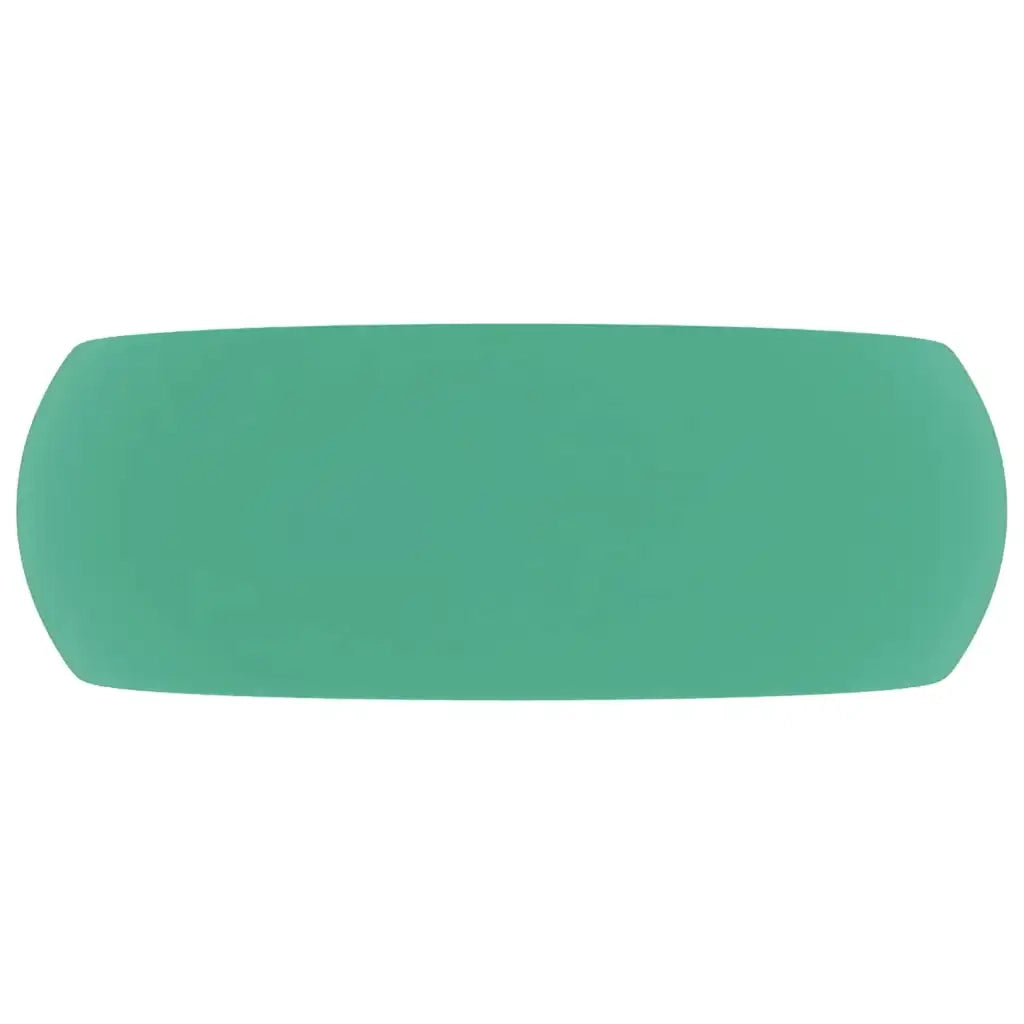 Lavandino Lusso Rotondo Verde Chiaro Opaco 40x15 cm in Ceramicacod mxl 104695