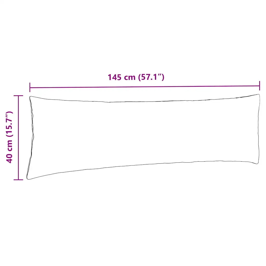 Cuscini da Divano 2 pz | Cuscini per sedie Marrone 145 x 40 cm Tessuto