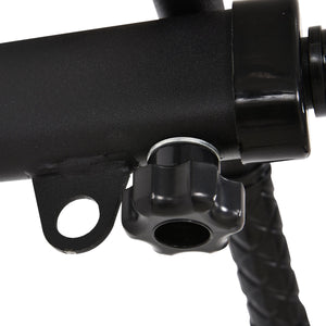 Barra per Trazioni a Muro 2 in 1 con 3 Impugnature Diverse 93,5x65x17 cm in Acciaio Nero