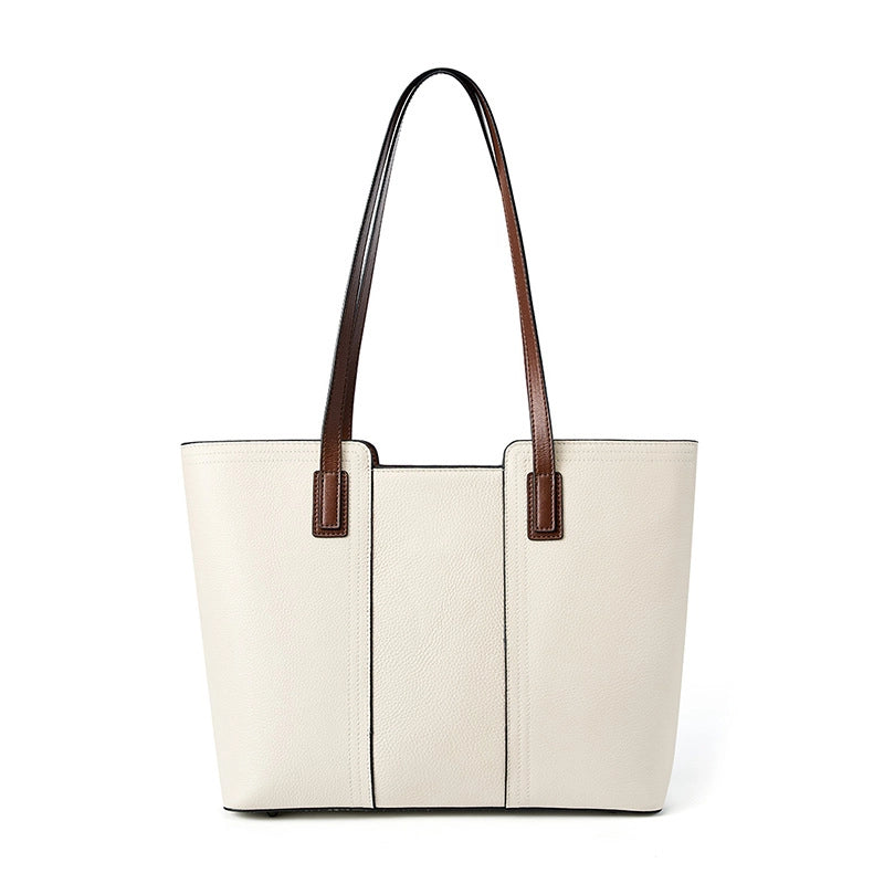 Borsa a tracolla da donna in vera pelle bianca
