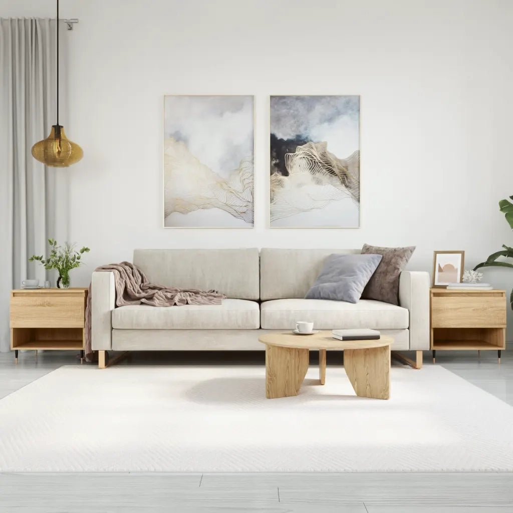 2 pz Tavolini salotto | Tavolino da caff¨¨ | Tavolino da Soggiorno Rovere Sonoma 50x46x50cm Legno Multistrato