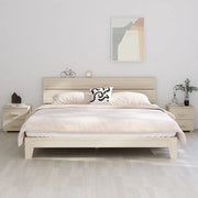 Comodini HAMAR 2 pz ambra 40x35x44,5 cm Legno Massello di Pino 340408