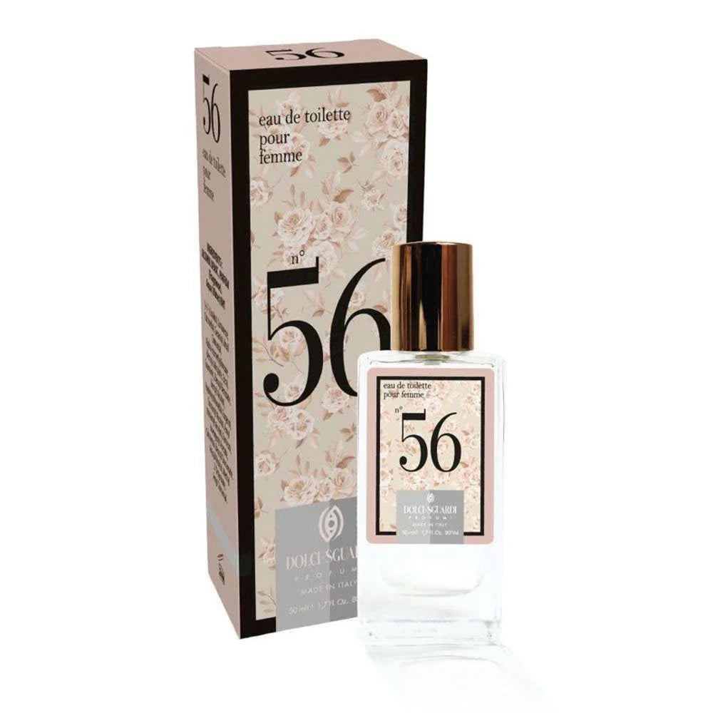Trade Shop - Profumo Corpo Eau De Toilette Da Donna N°56 50ml Fragranza Floreale Pura Avvolgente 016119 -