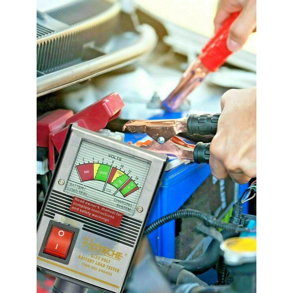 Trade Shop - Tester Batteria Analogico 6-12 Volt Per Auto Bus Moto Barca Camion 125a 690403 -
