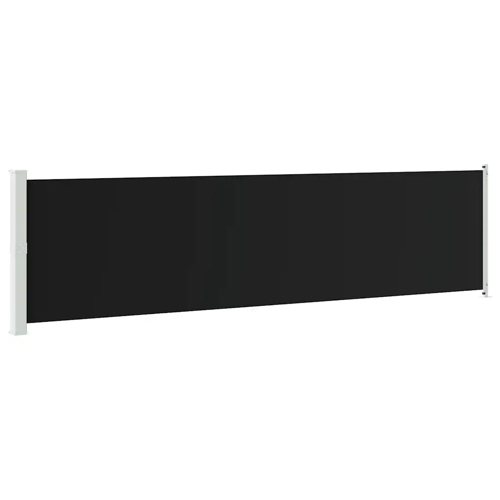 Tenda Laterale Retrattile per Patio 600x160 cm Nera 313375